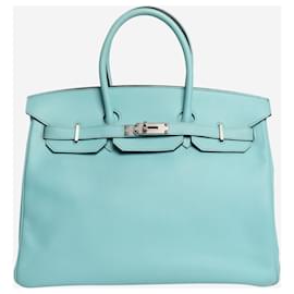 Birkin 35 in epson blu atol - Hermès