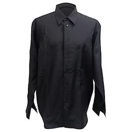 Jil Sander Hemd aus schwarzer Wolle