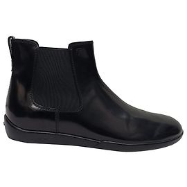 Botines slip on Tod's en cuero negro brillante
