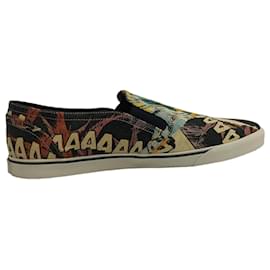 Sneakers slip-on Celine con stampa a fumetti in tela multicolore - Céline