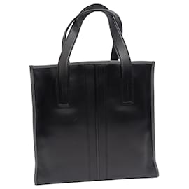 Tod's Slim Script Tote aus schwarzem Leder