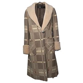 Ralph Lauren RRL, Casaco de jacquard com gola de shearling