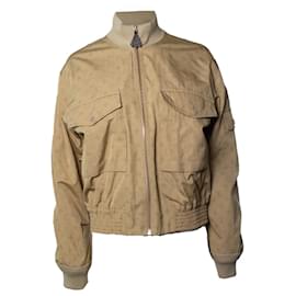 Louis Vuitton, Beiger Monogramm-Bomber