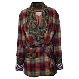 Gucci bata de tweed multicolor en lana