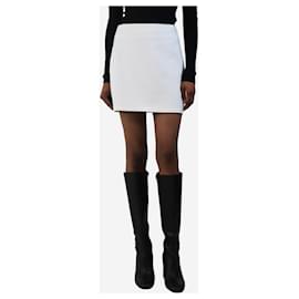 Veronica Beard Creme Tuxedo-Minirock - Größe UK 6