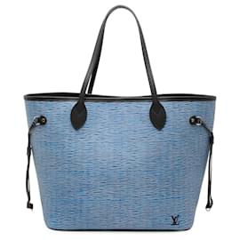 Louis Vuitton Blu Epi Denim Neverfull MM