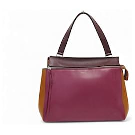 BORSO A MANO CELINE EDGE GM IN PELLE TRICOLORE ARANCIONE ROSSO - Céline