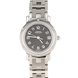 Montre à quartz en acier inoxydable Hermès Clipper CL4.210