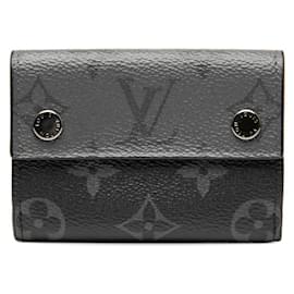 Louis Vuitton Monogram Eclipse Discovery Tri-fold Compact Wallet