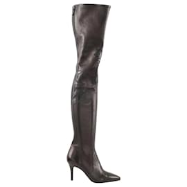Schwarze Leder-Westenstiefel - Chanel
