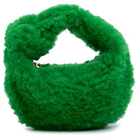 Bottega Veneta Mini Jodie in shearling verde