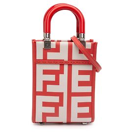Fendi White Marc Jacobs Mini Leather Sunshine Shopper Tote