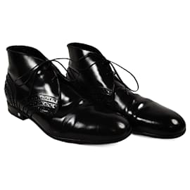 Louis Vuitton Derby Scarpe Alte Pelle Lucida Nera