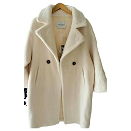 Abrigo Max Mara Teddy Bear de lana crema