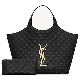 Saint Laurent MAXI SHOPPING BAG ICARE IN PELLE DI AGNELLO TRAPUNTATA