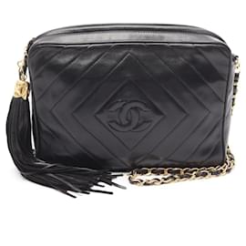 Borsa a Spalla in Pelle di Agnello Chanel Coco Mark