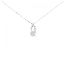 Autre Marque Collar de diamante en oro blanco Au750
