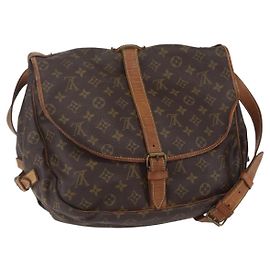 Borsa Saumur Louis Vuitton in tela Monogram 35