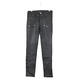 Zadig & Voltaire Pantaloni slim in pelle nera