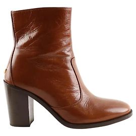 Zadig & Voltaire Stivali in pelle verniciata cammello