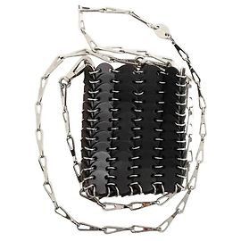Paco Rabanne Mini Pochette in Pelle Nera