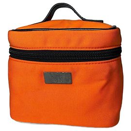 Mini borsa in poliester verniciato Gucci vintage arancione e nera
