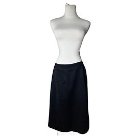 Falda de poliéster de lona vintage Givenchy L