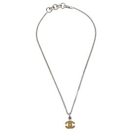 Chanel Vintage CC Anhänger aus plattiertem Metall