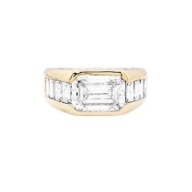 O.J. Perrin Ring, Gelbgold und Diamanten.