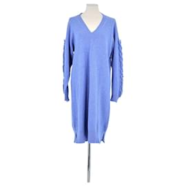 Vestido de cachemir azul - Barrie