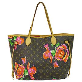 Bolso tote Neverfull Louis Vuitton Edición Limitada Monogram Roses MM