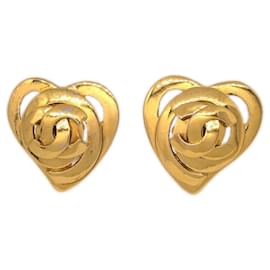 Pendente in metallo a forma di cuore CC di Chanel
