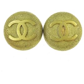 Orecchini rotondi CC in metallo Chanel