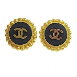Orecchini rotondi CC in metallo Chanel
