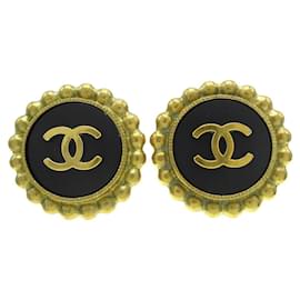 Orecchini rotondi CC in metallo Chanel
