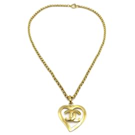 Collana Pendente Cuore CC in Metallo Chanel