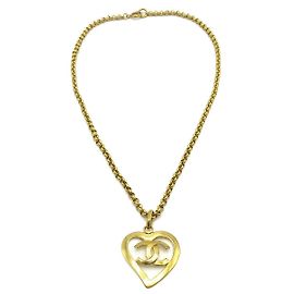 Pendente a cuore CC in metallo di Chanel