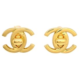 Orecchini a clip CC Turnlock in metallo Chanel