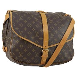 Borsa Saumur Louis Vuitton in tela Monogram 35