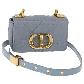 Borsa Caro Christian Dior in pelle di vitello trapuntata Cannage Micro