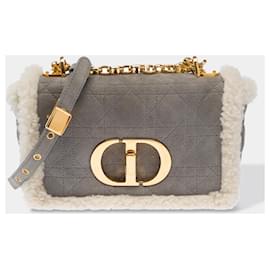 Borsa DIOR Dior Caro in Pelle Scamosciata Grigia - 103071