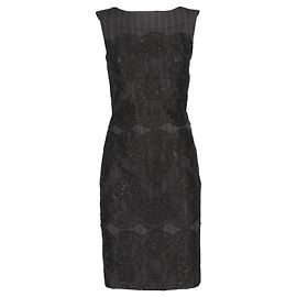Gianfranco Ferré graues gestreiftes Kleid