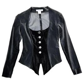 Chantal Thomass Blazer aus schwarzer Baumwolle