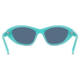 Givenchy GV Day Cat Eye Sonnenbrille 55 mm in glänzendem Blau