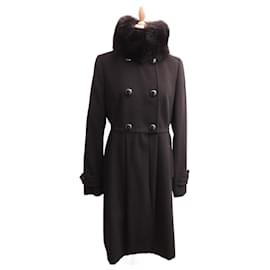 Impresionante abrigo de cuello ruso de zorro Talla 38 - Max Mara