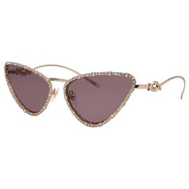 Gafas de Sol Gucci GG1569S 001 para Mujer Dorado/Marrón Ojo de Gato 60-17-135