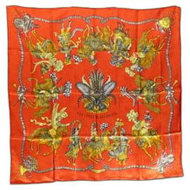 Hermès Seidentuch Die Feste des Sonnenkönigs Rot