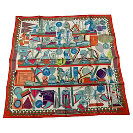 Sciarpa di seta Hermès Trofei 90x90 cm