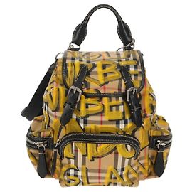 Burberry Graffiti Rucksack Vintage Check Canvas Small