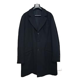 Armani Collezioni Mantel aus Wolle und Kaschmir Schwarz